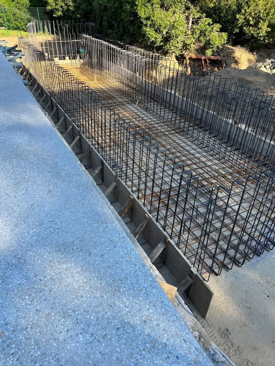 Armature per muro di fondazione