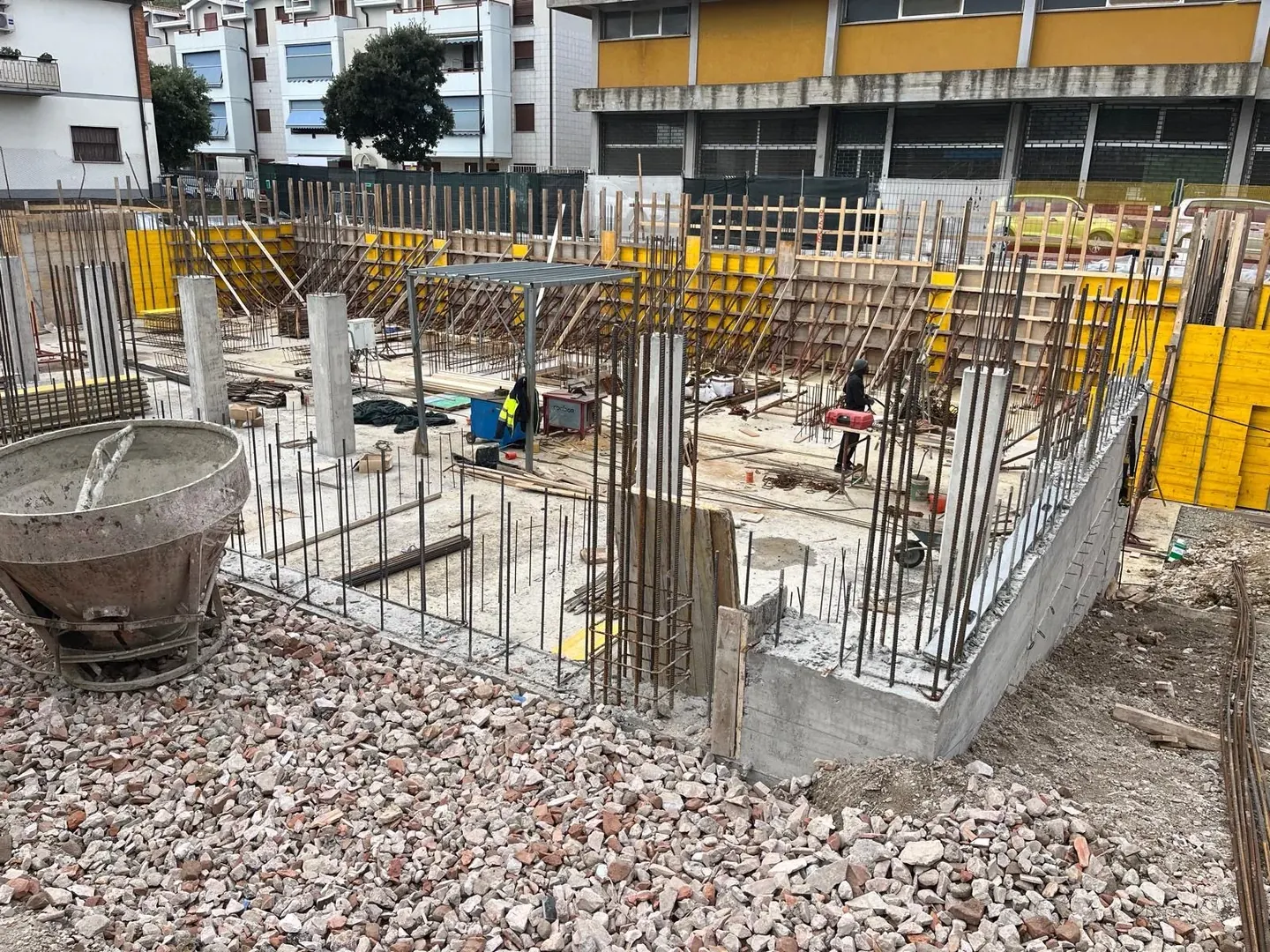 Preparazione delle armature in cantiere