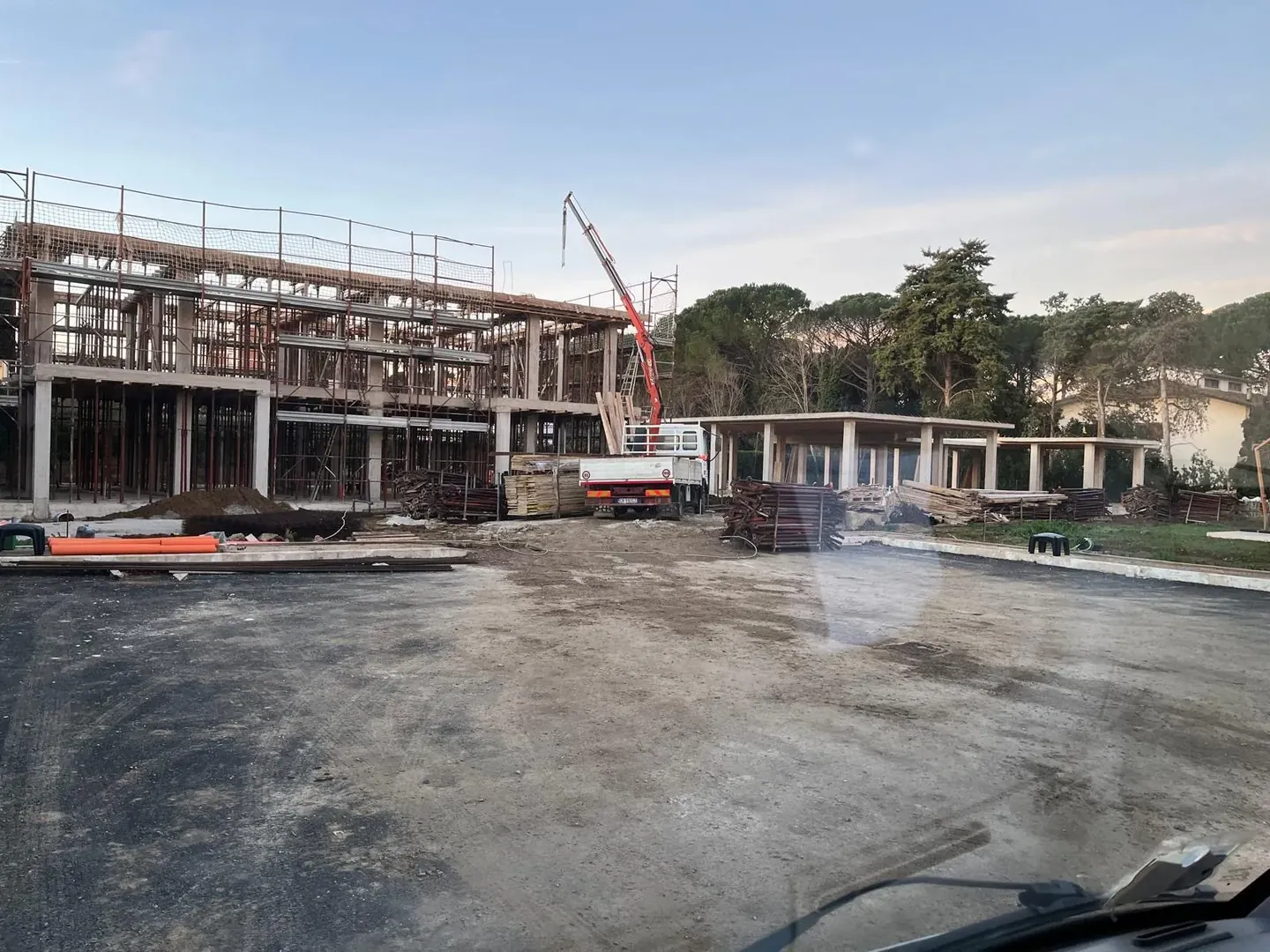 Cantiere di edificio multipiano