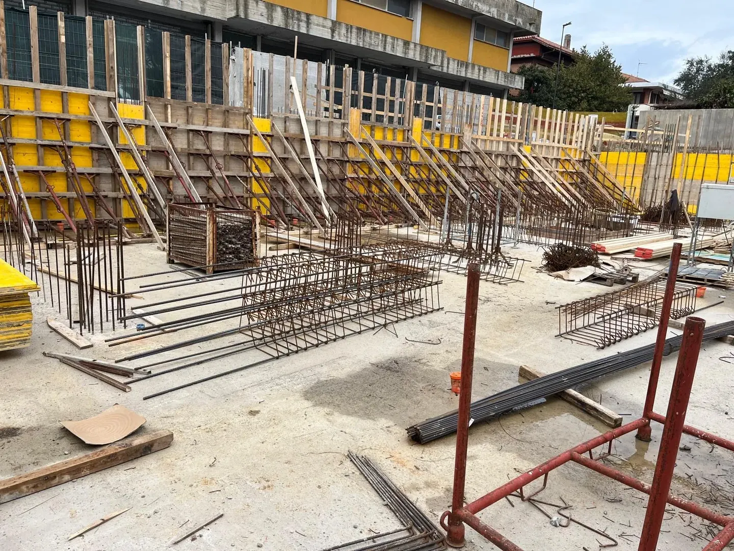 Casseforme per muri con controventi